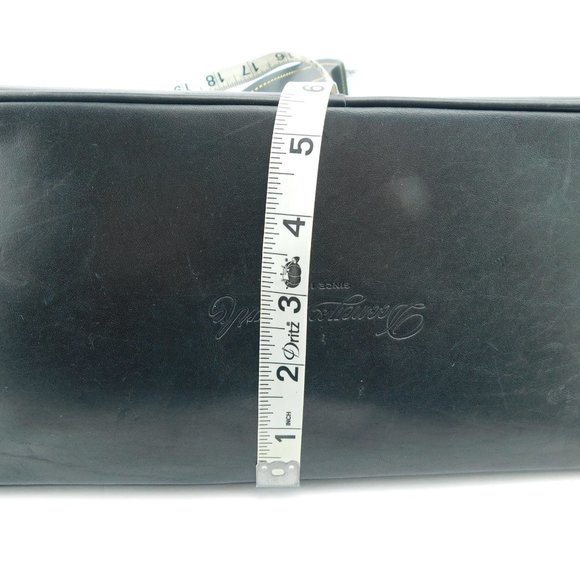 DOONEY BOURKE Large Purple Croc Print Leather Tasseled Satchel Shoulder Bag - Picture 5 of 15